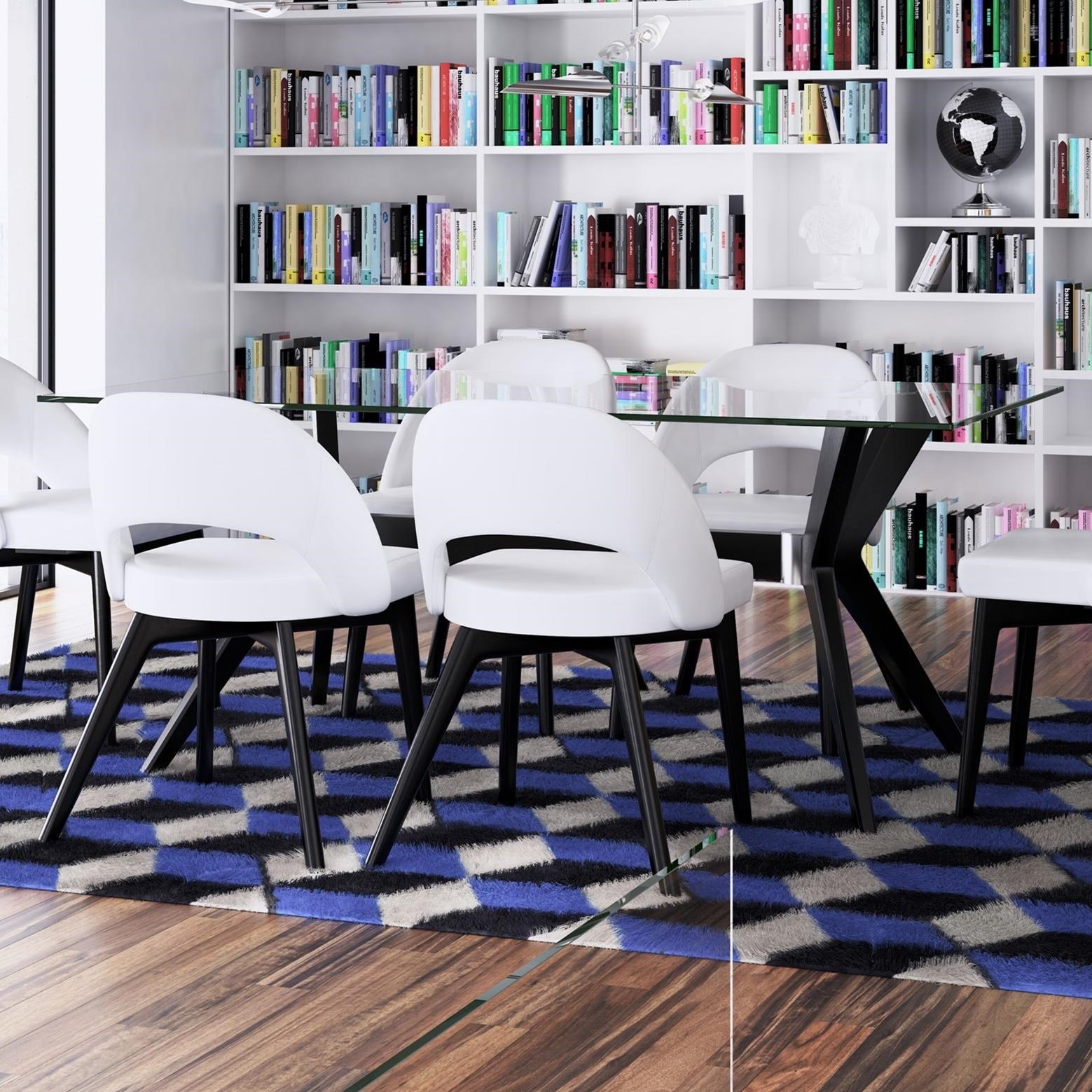 Canadel Downtown Custom Dining Contemporary Customizable Glass Top